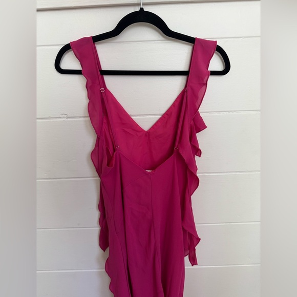 JOYRIDE RUFFLE MAXI DRESS MAGENTA - Picture 8 of 9